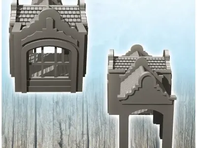 El Paso western train station 10 - Cowboy USA America ACW Americ 3D print model