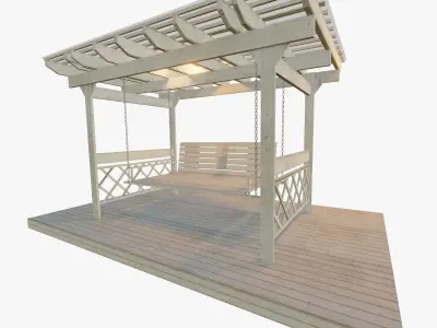 Arbor with Swing 3D model
