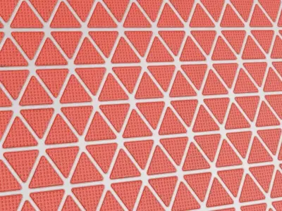 Red Sci-Fi Floor PBR Seamless Texture