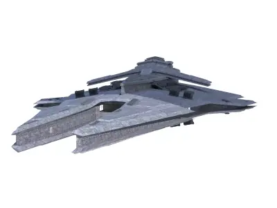 Sith Harrower-Dreadnought Low-poly 3D model