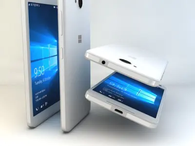 Microsoft Lumia 650 Low-poly 3D model