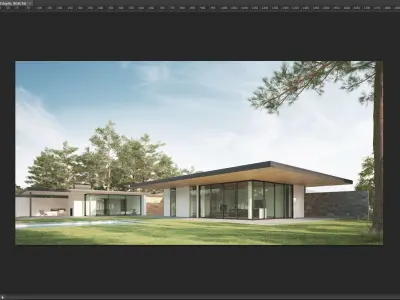 House Set On The Valley 3D model