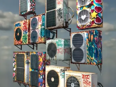  AIR CONDITIONER PACK 3D model