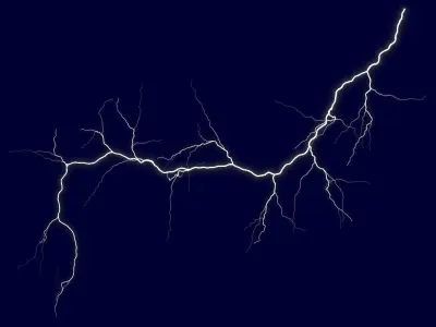 Realistic 3D Lightning CA-12 Low-poly 3D model