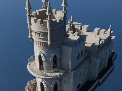 Swallow Nest Low-poly 3D model