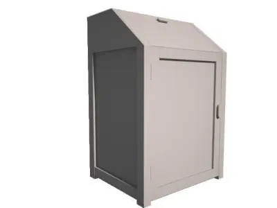 Cabinet with door 3D model