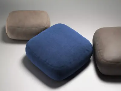 Kernel two poufs 3D model