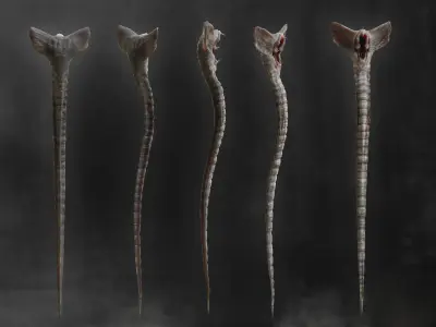 Hammerpede -  Prometheus Low-poly 3D model