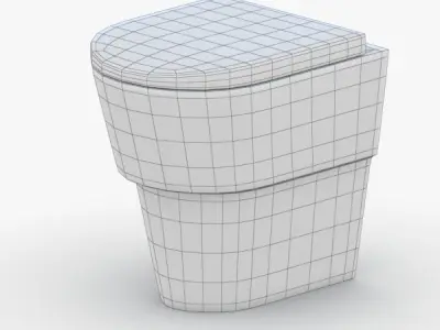 1547 - Toilet Low-poly 3D model