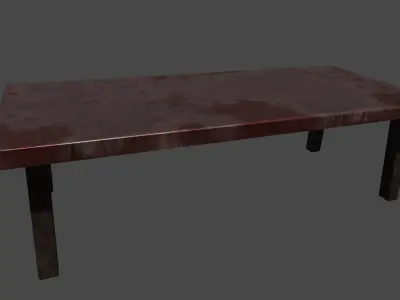 Old House furniture Low-poly 3D model