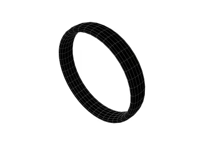 Suzhou Numerals Zero symbol V1 002 Low-poly 3D model