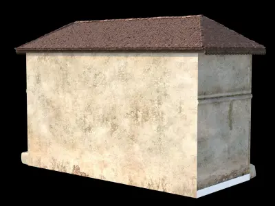 Indian Village House and Street Shop - Medieval Shop - 2 floors 3D model