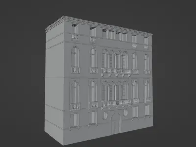 Italian building 3D model