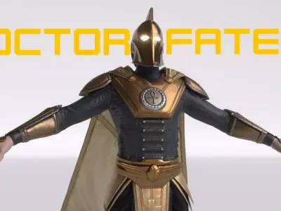 Doctor Fate 3D asset - Rigged - Injustice 3D model