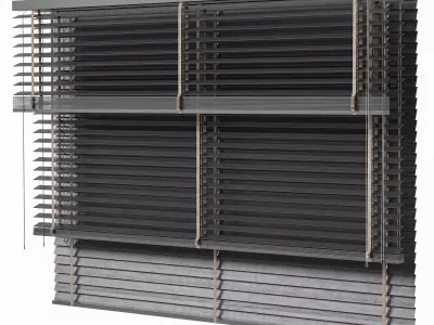 Wooden blinds Set 19 3D model