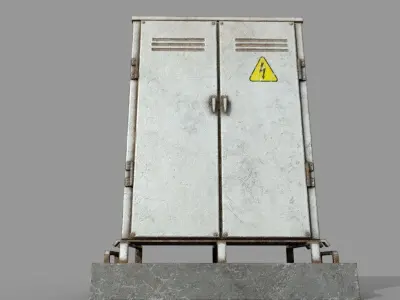 Elextrical Box Pbr Low-poly 3D model