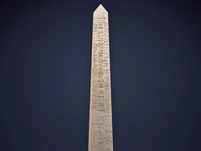Egyptian Obelsik Low-poly 3D model