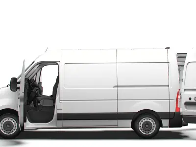 Nissan NV400 Van L1H2 HQ Interior 2021 3D model