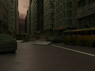 Abandoned Street 3D model