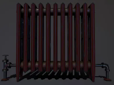 Radiator Low-poly 3D model
