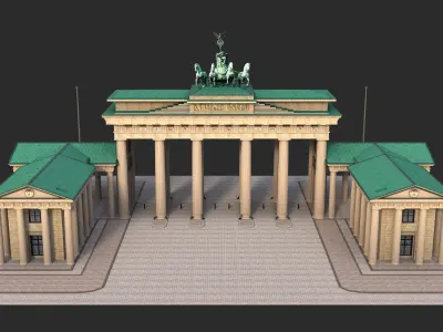 Brandenburg gate 3D model
