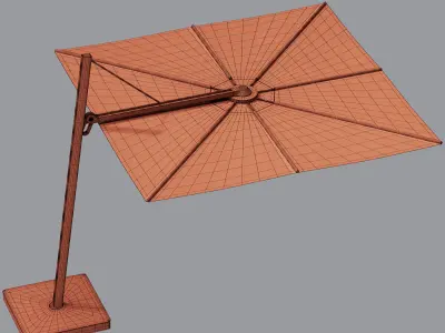 Versa Square Parasol by Umbrosa 3D model