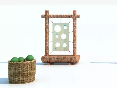 Outdoor throwing toys 3D model