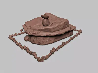 Stone Age Cartoon House 2 RoZ 3D print model