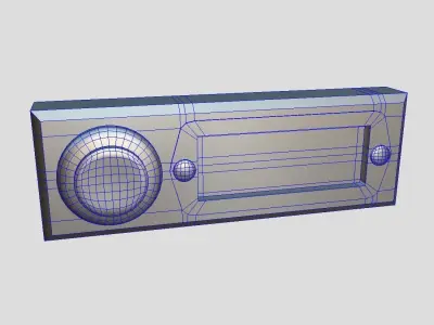 Bell Button Low-poly 3D model