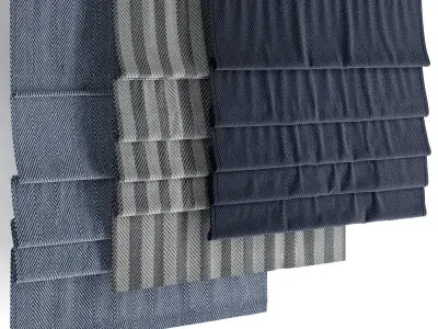 Roman blinds 25 3D model