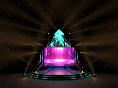 Stage Event 3D 3D model