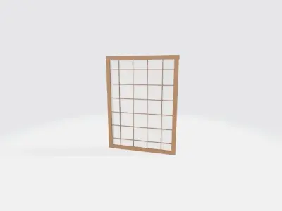 Japanese traditional doors 3D model