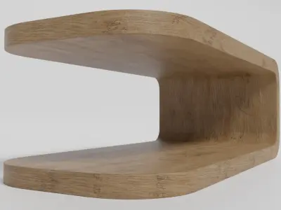 Minimalist Coffee Table Free low-poly 3D model