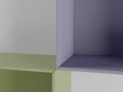 Wall Cabinet Low-poly 3D model