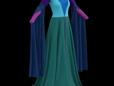 Medieval Gown  3D model