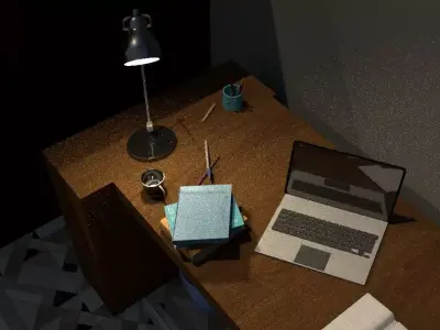 Room and room objects 3D model