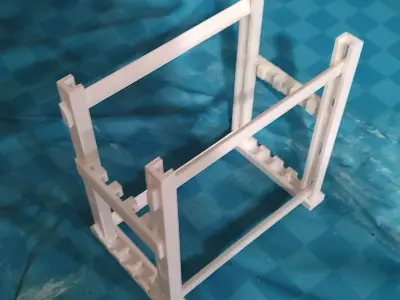 Adjustable 3D printer Filament Spool Rack 3D print model