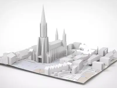 Ulm Cathedral Germany 3D model