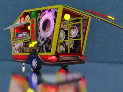 Coffee shop 3D model