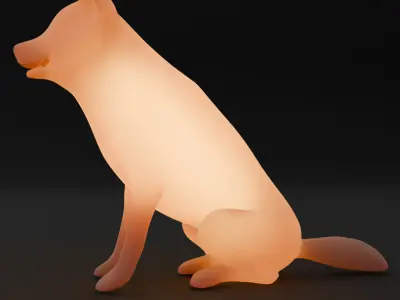 Indirect lighting for dogs 3D model