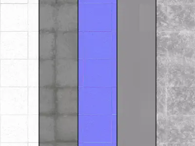 Mrf Concrete Floor Set04 Low-poly 3D model