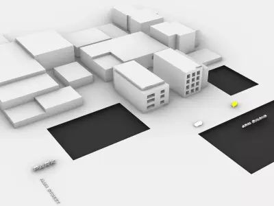 Graphic city Free 3D model