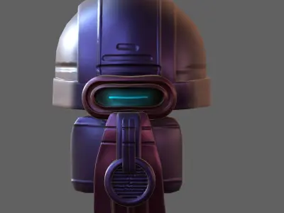 Gas mask helmet 3d model scifi Low-poly  Low-poly 3D model 186