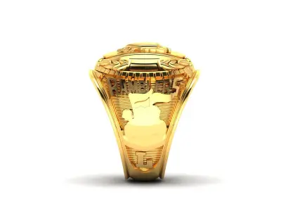 Mens Ring  Render 3dm STL OBJ FBX Details 3D print model buy