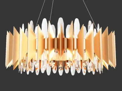 STUNNING CHANDELIER 2 Low-poly 3D model