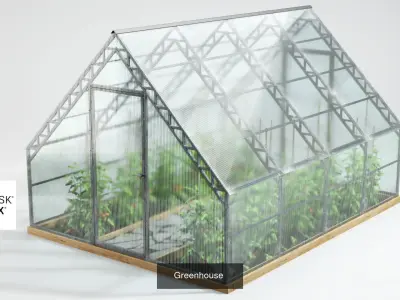 greenhouse set  3D Model Pack