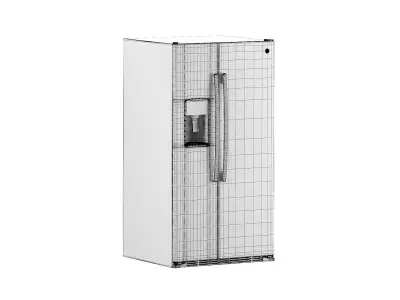 GE Side By Side Refrigerator PZS22MSKSS 3D model