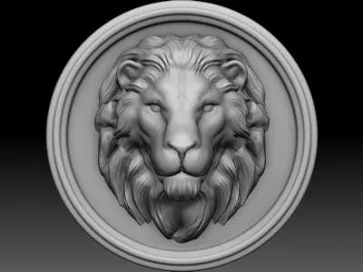 loin wall art for 3d print 3D print model