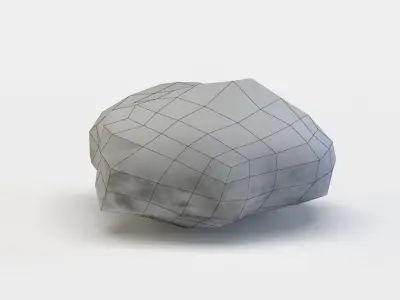 Pink rock Low-poly 3D model