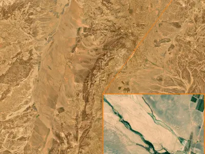 NEOM city topography Saudi Arabia - tile n30 e35 3D model